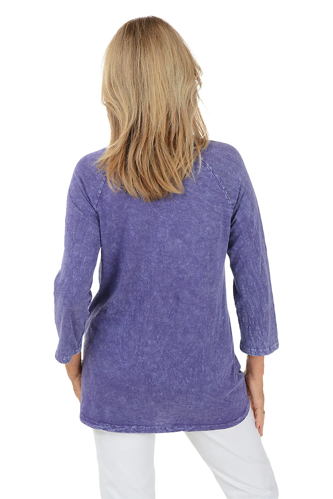 Mix Match Mineral Wash Double Pocket Knit Top