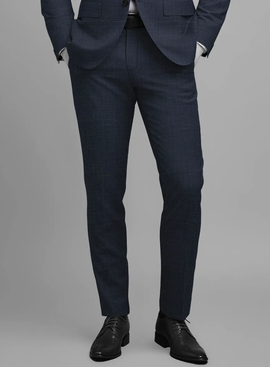 Napolean Ariel Nailhead Blue Wool Pants