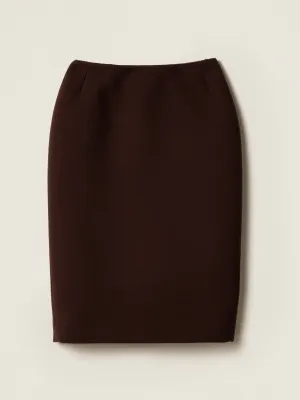 Natté pencil skirt