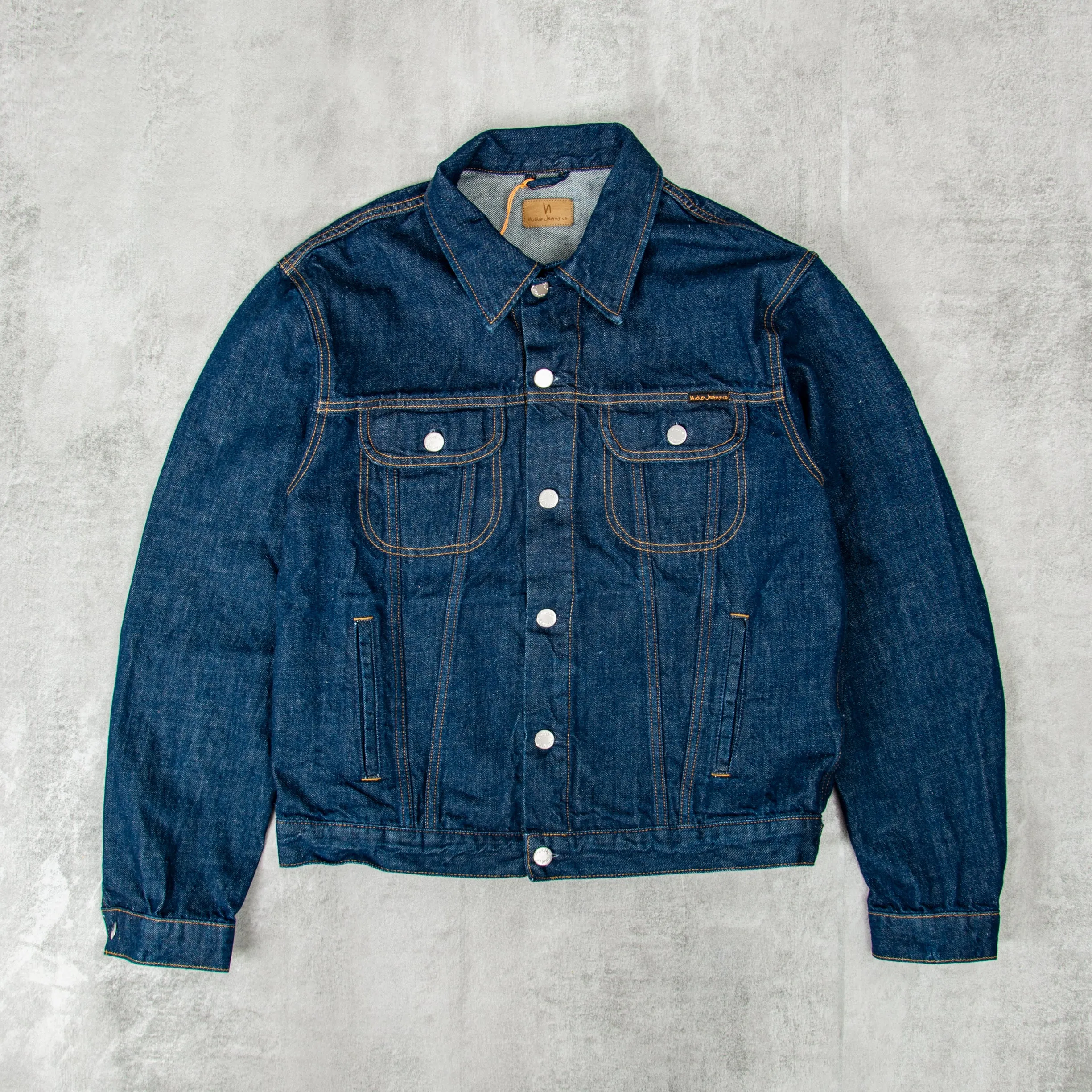 Nudie Danny 40s Redcast Denim Jacket - Dark Blue