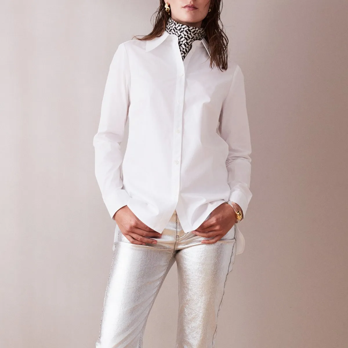 Poplin Essential Shirt White