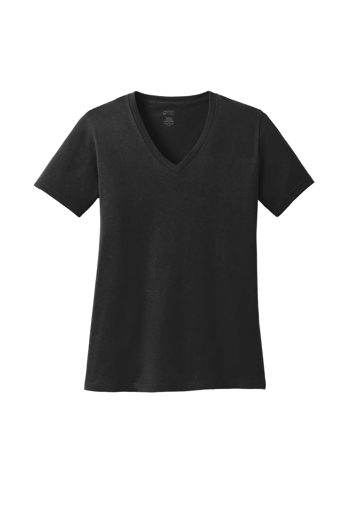 Port & Company® Ladies Core Cotton V-Neck Tee (LPC54V)