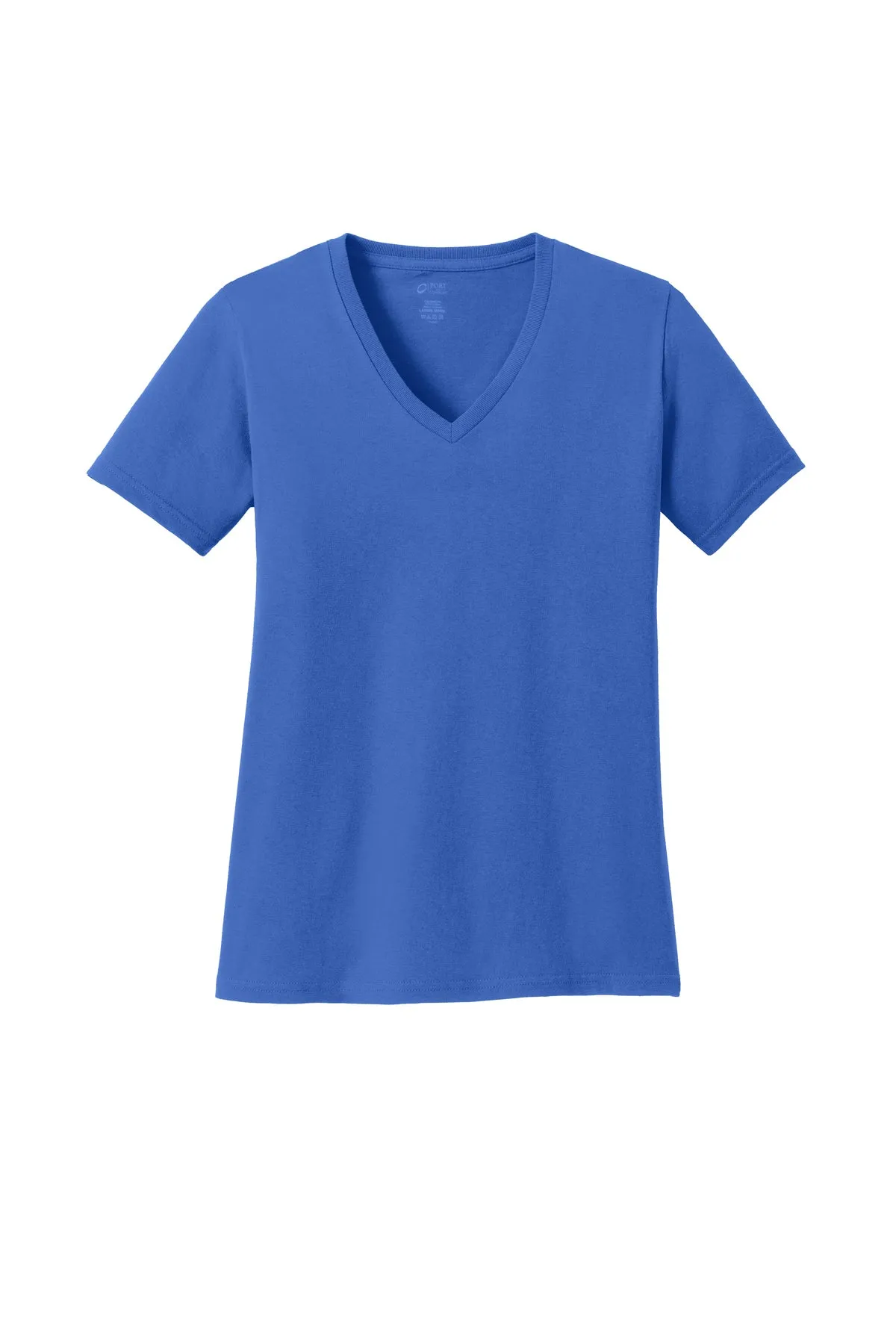 Port & Company® Ladies Core Cotton V-Neck Tee (LPC54V)