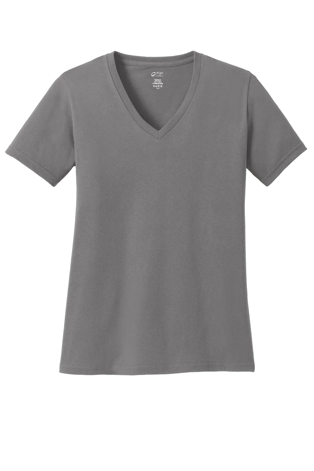 Port & Company® Ladies Core Cotton V-Neck Tee (LPC54V)