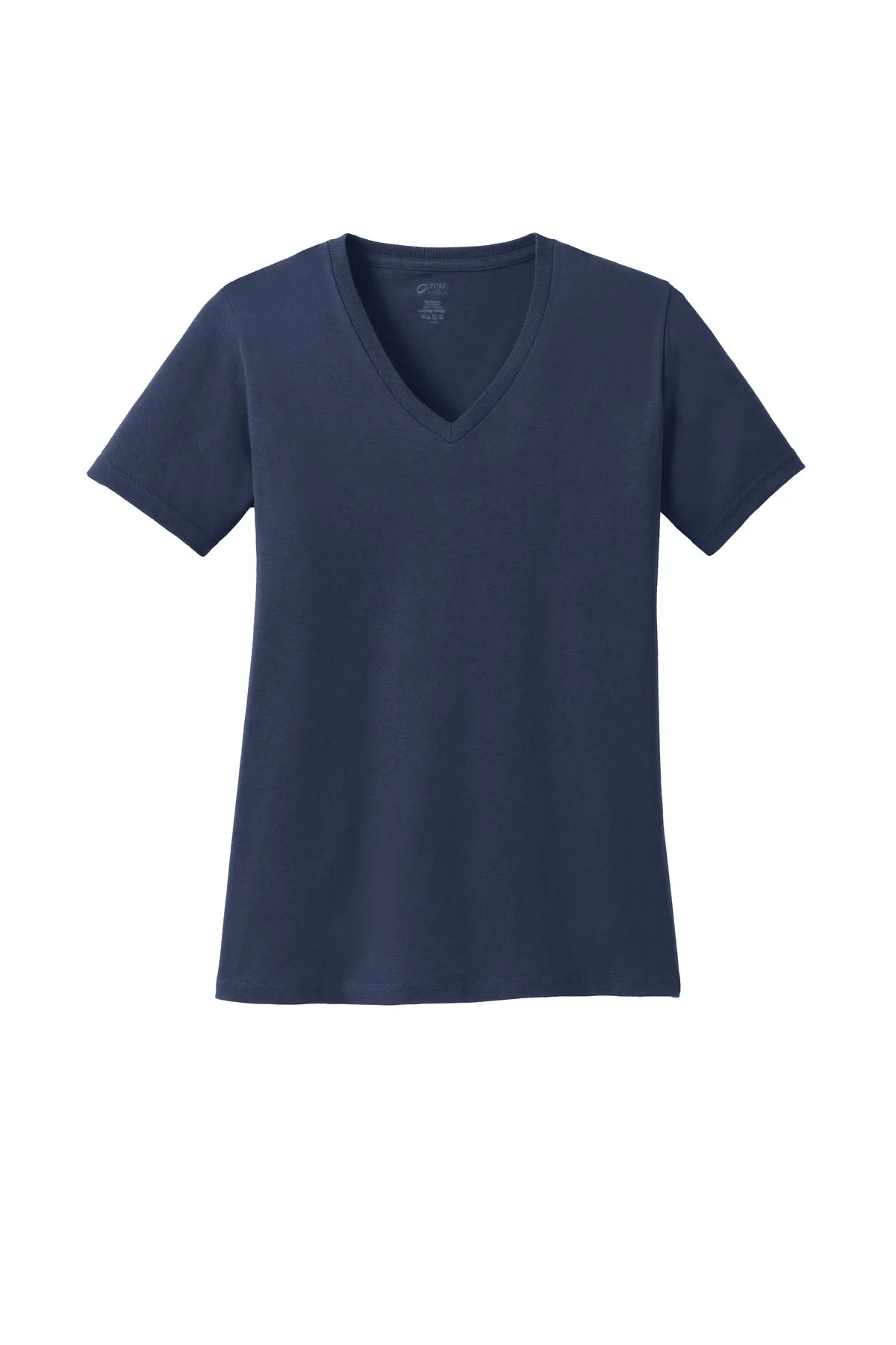 Port & Company® Ladies Core Cotton V-Neck Tee (LPC54V)