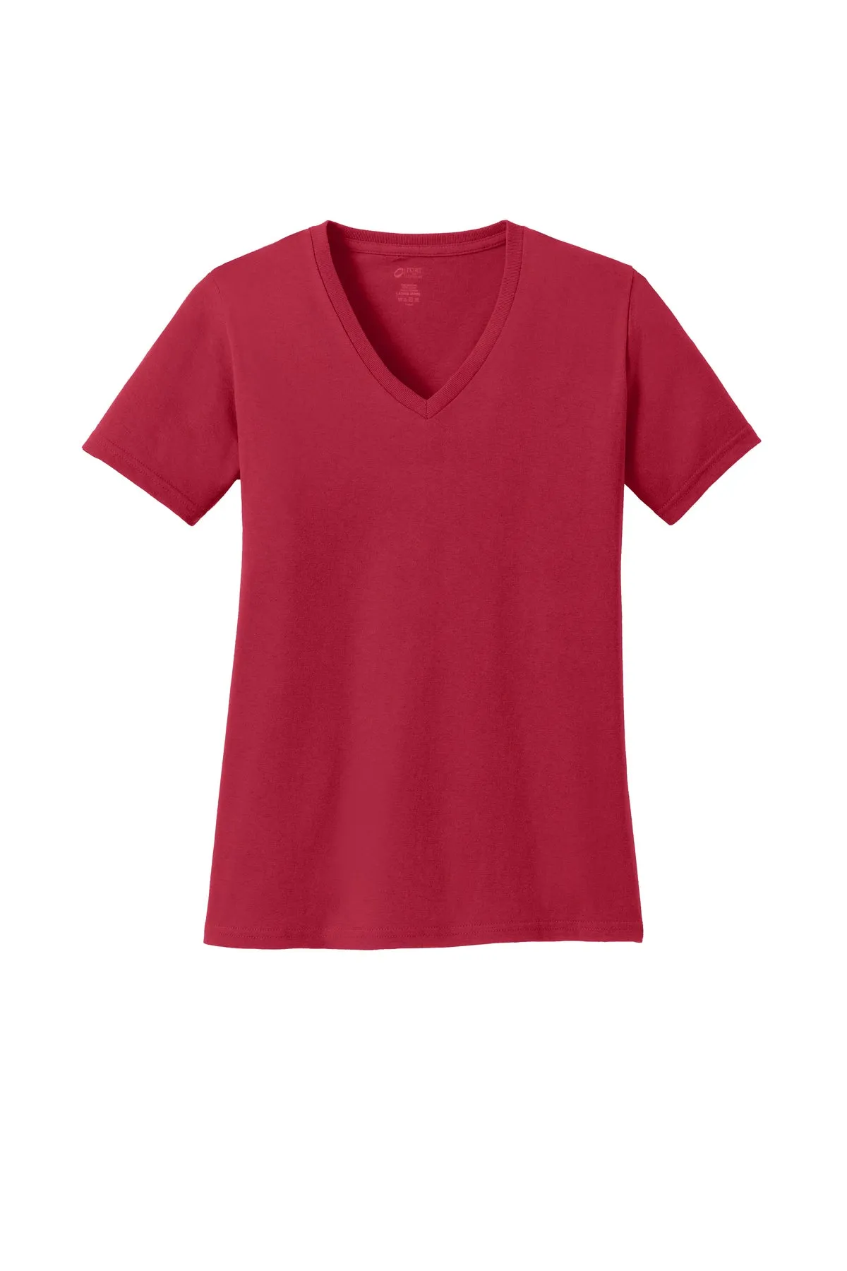 Port & Company® Ladies Core Cotton V-Neck Tee (LPC54V)