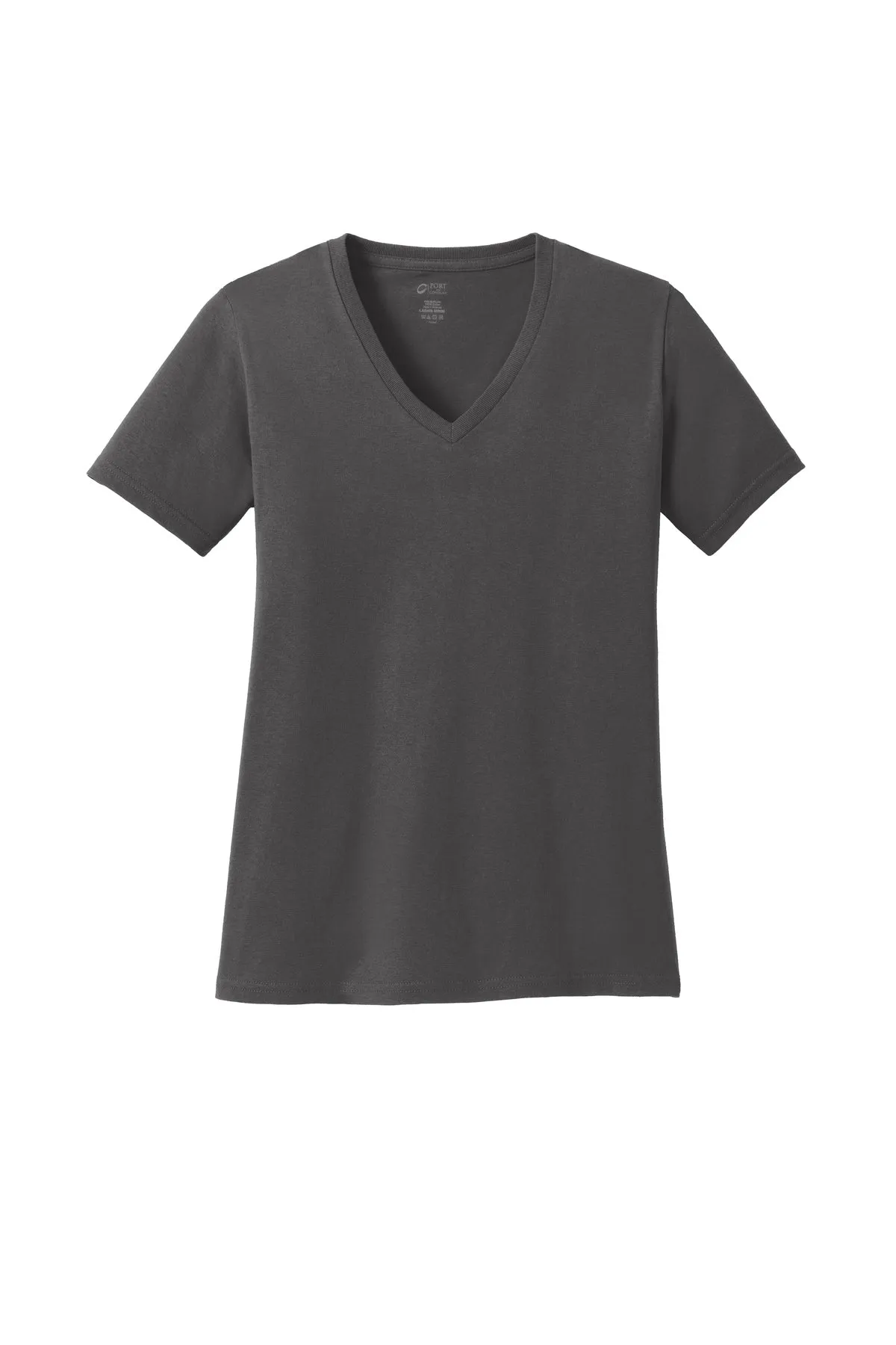 Port & Company® Ladies Core Cotton V-Neck Tee (LPC54V)