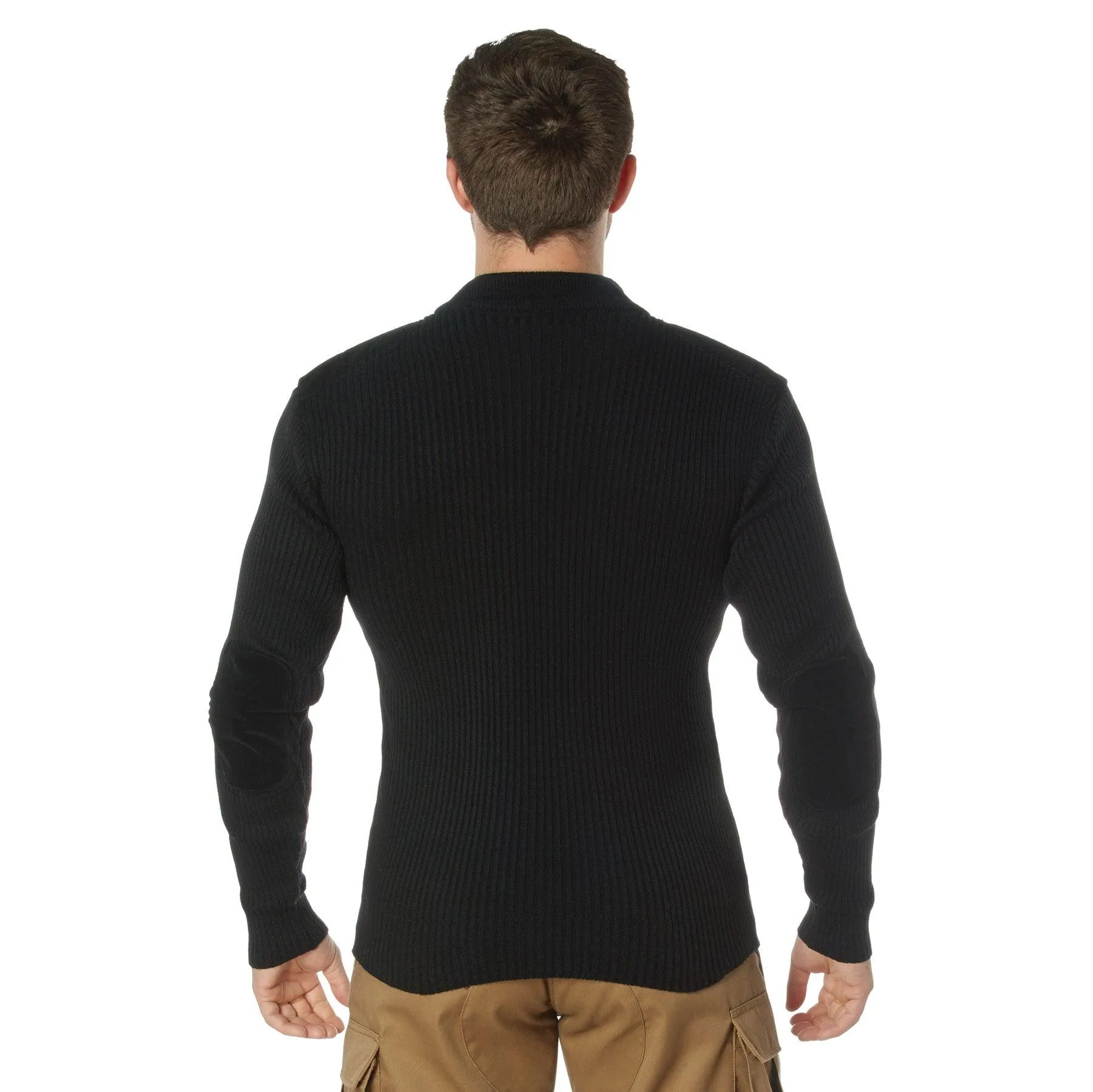 Quarter Zip Acrylic Commando Sweater by Rothco