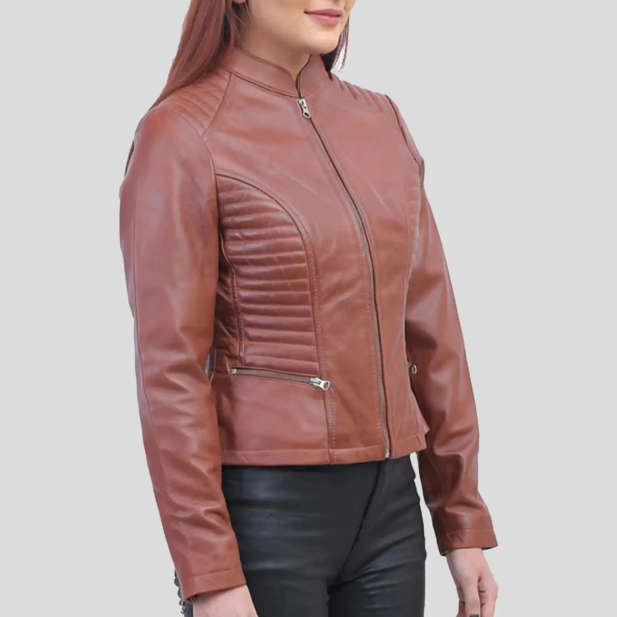 Rachel Womens Brown Padded Jacket