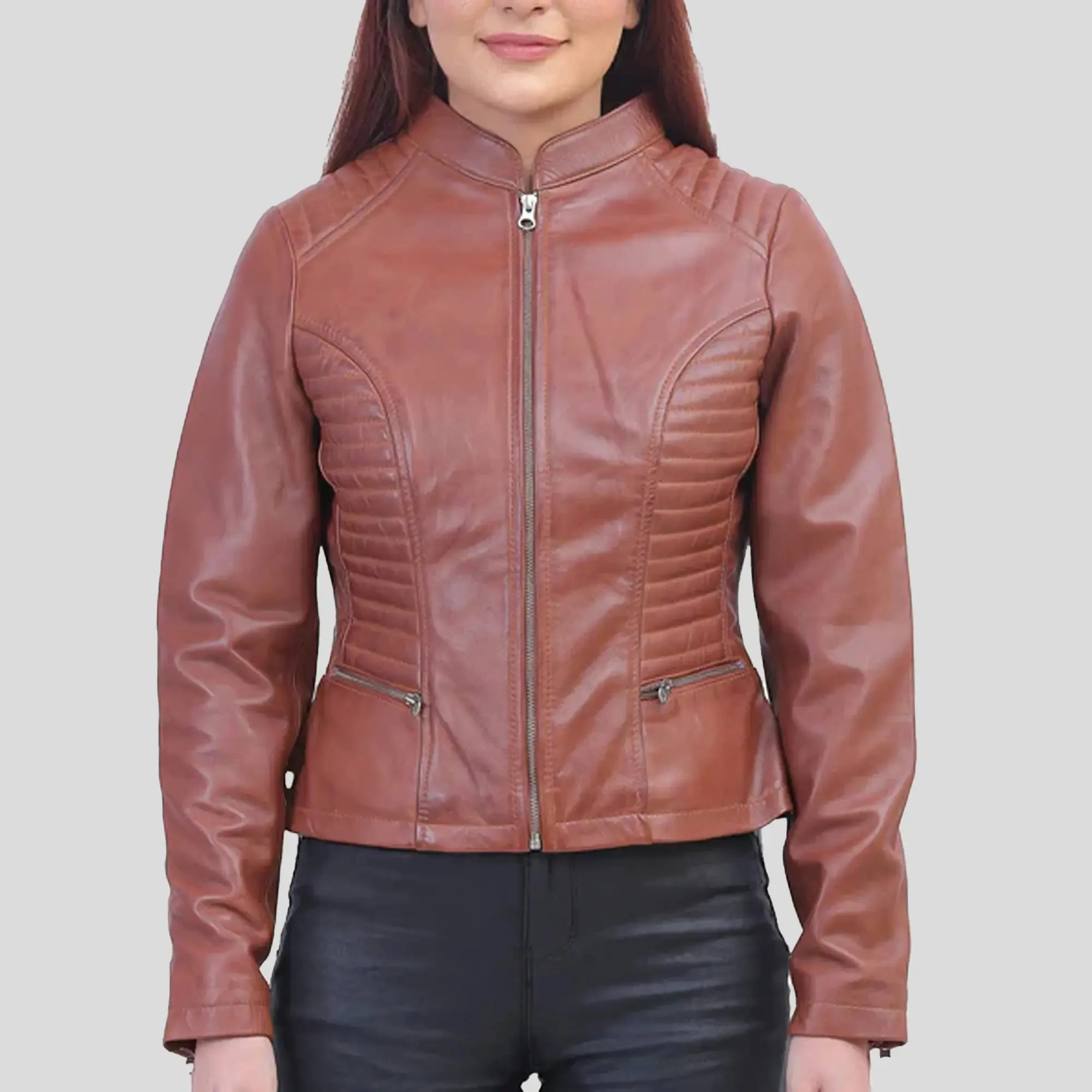 Rachel Womens Brown Padded Jacket