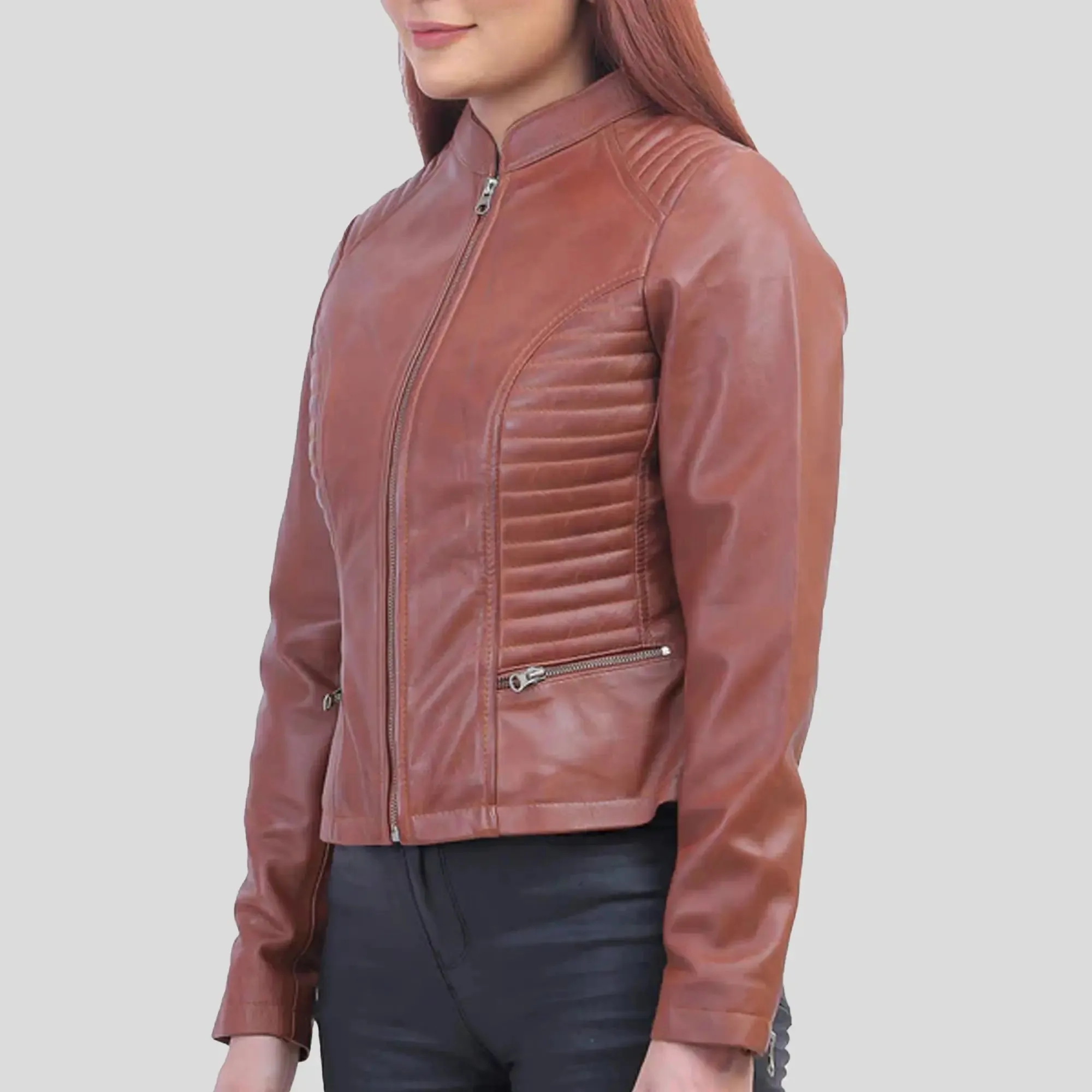 Rachel Womens Brown Padded Jacket