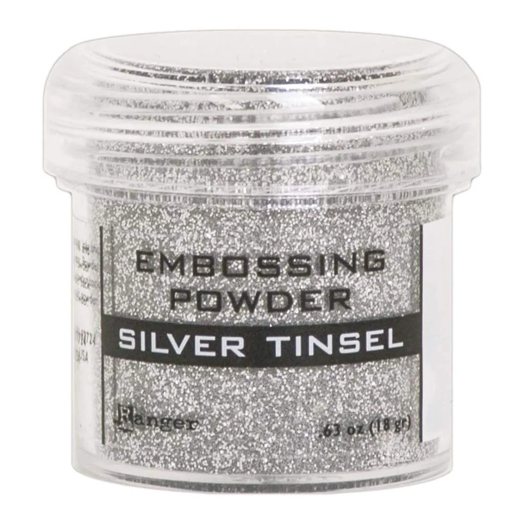 Ranger Embossing Powder - Silver Tinsel .63 oz