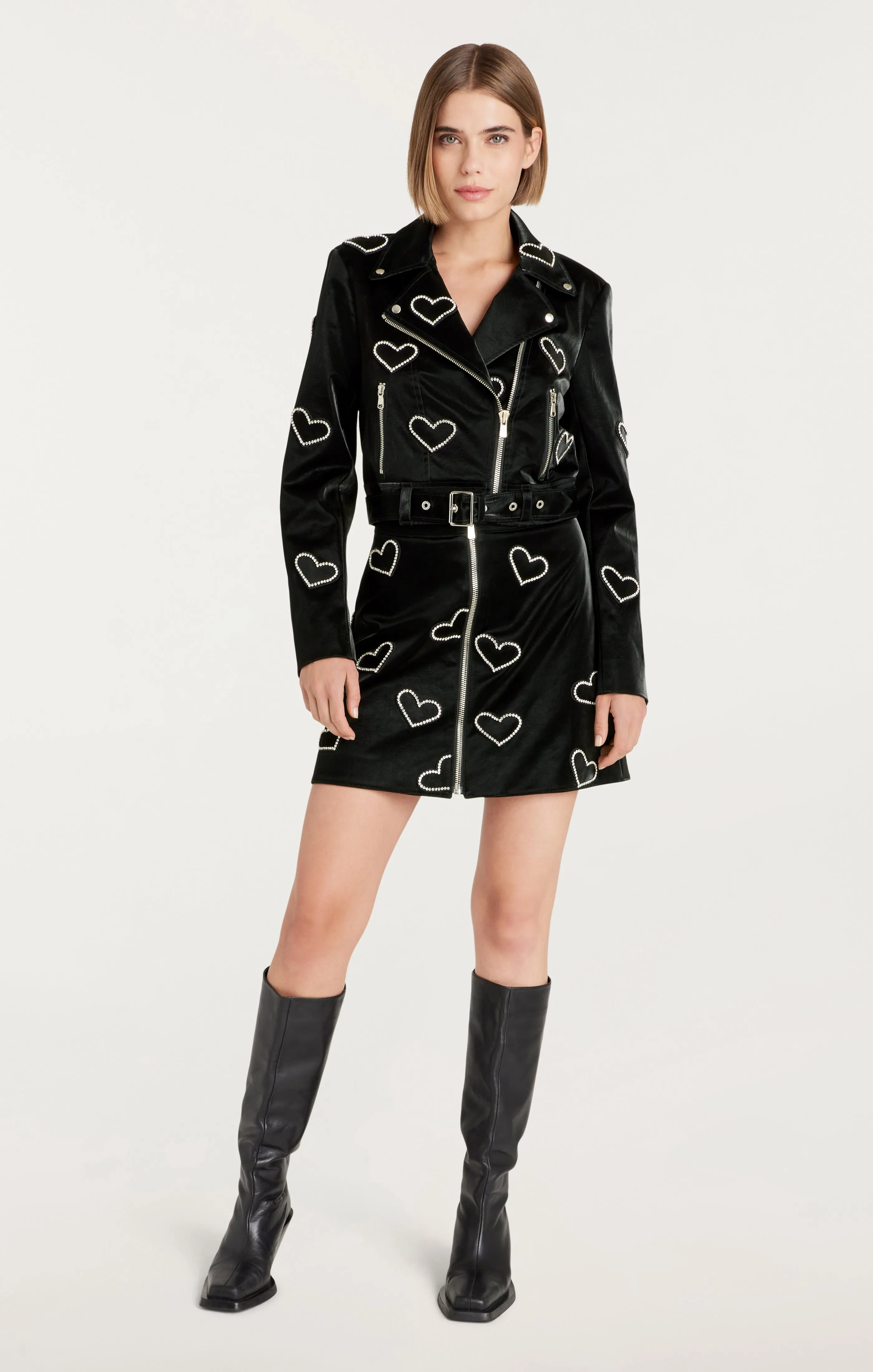 Rhinestone Hearts Zoe Jacket