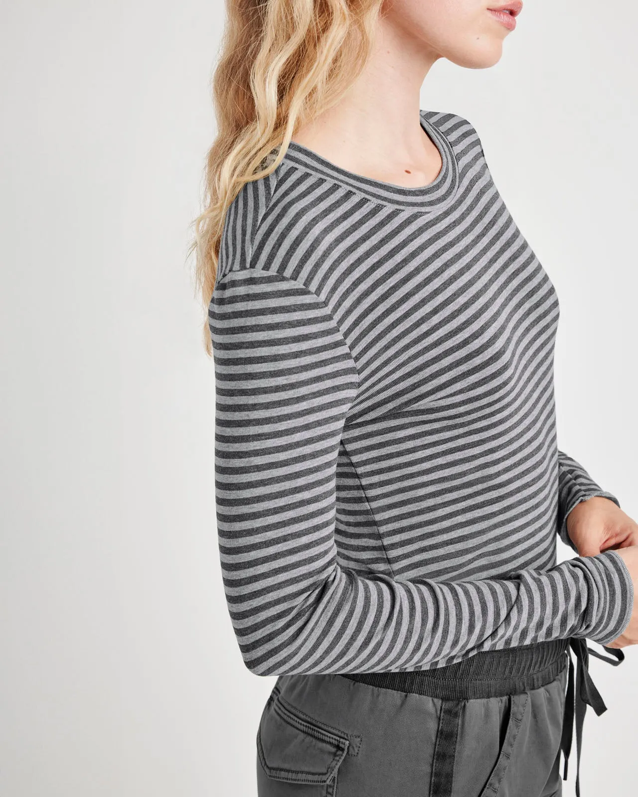 Ribbed Bamboo Long Sleeve Tee