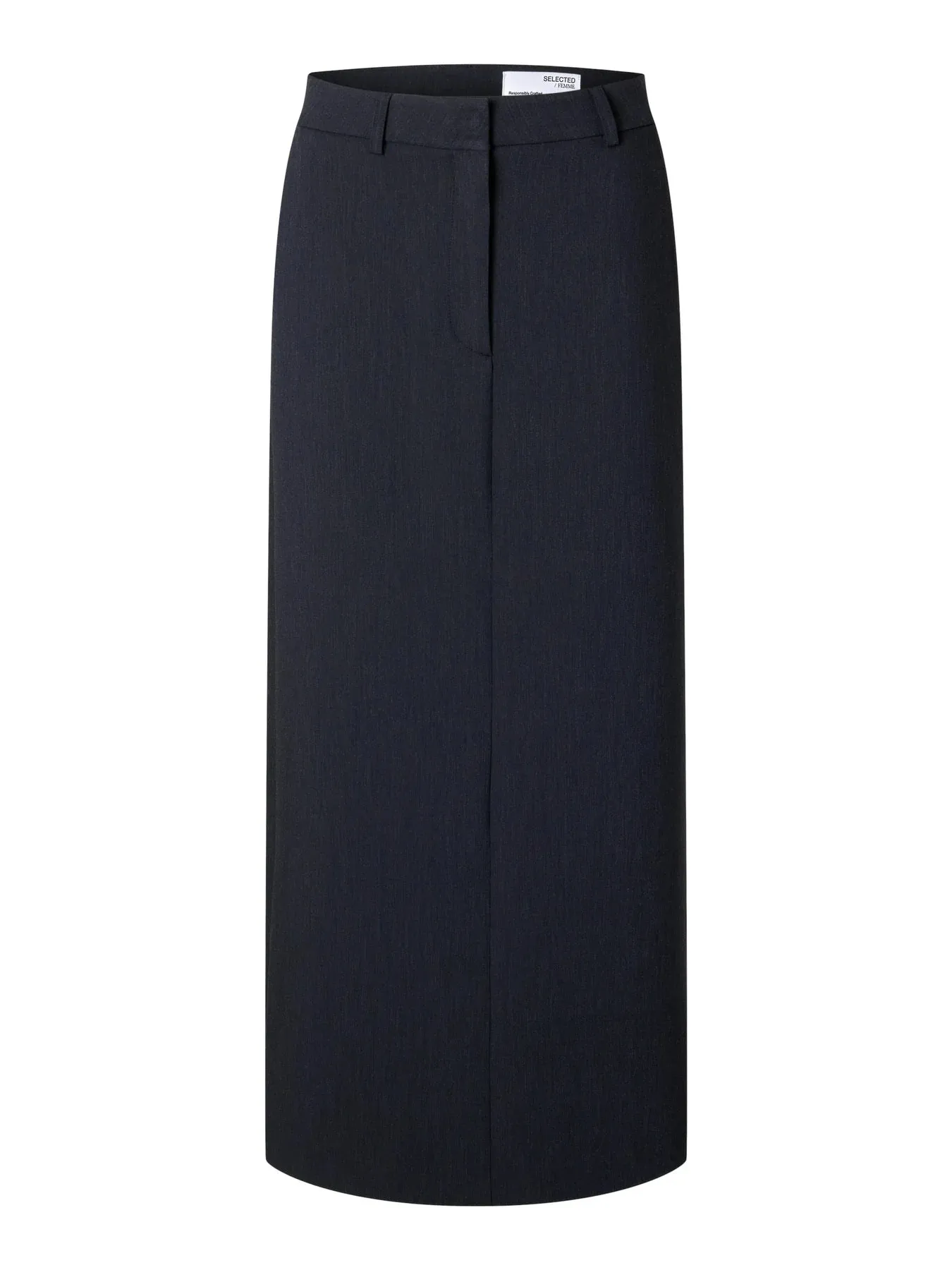 Selected Femme Rita High Waist Long Skirt Dark Sapphire