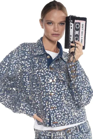 Sequin Denim Jacket