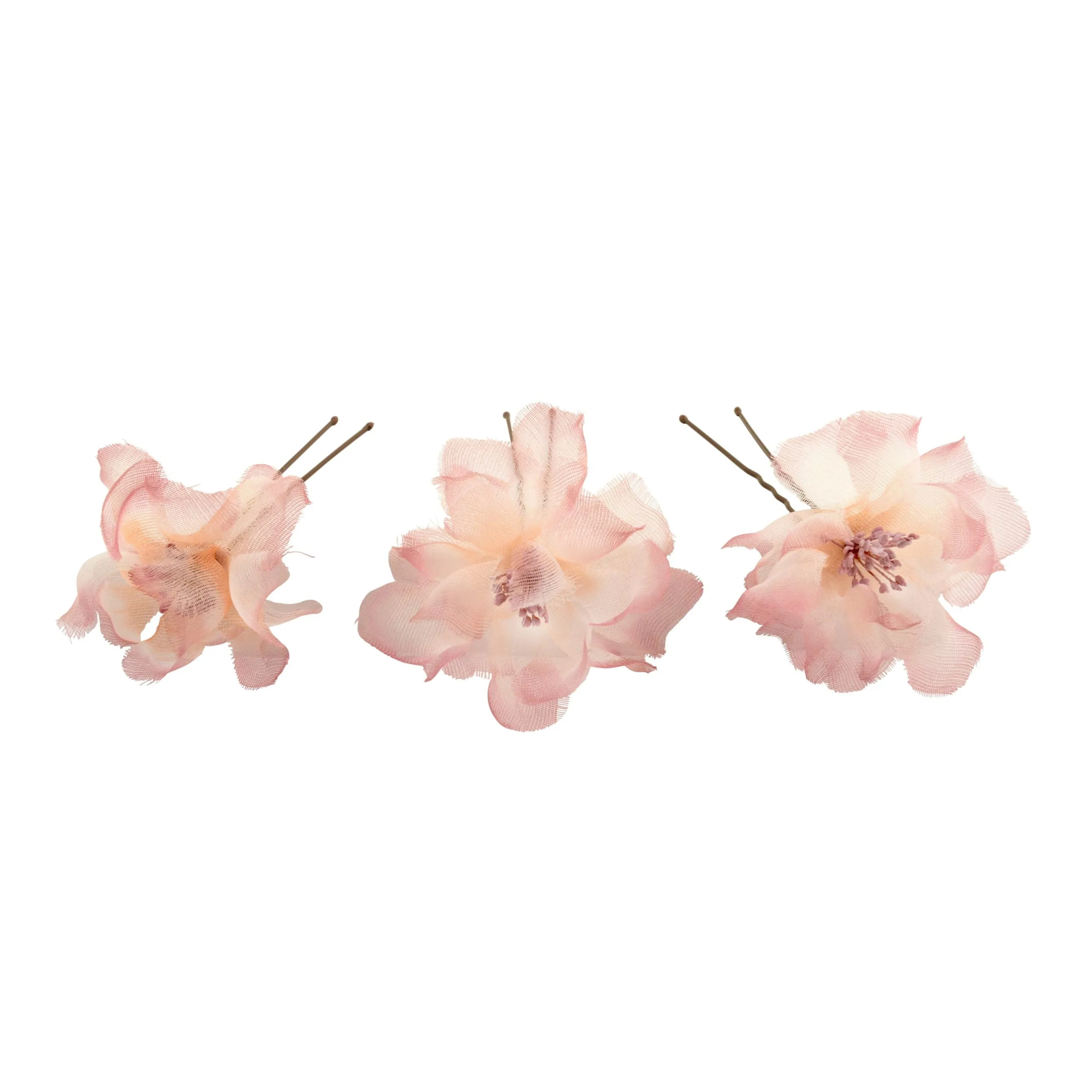 Set of Iris Organza Hair Pins