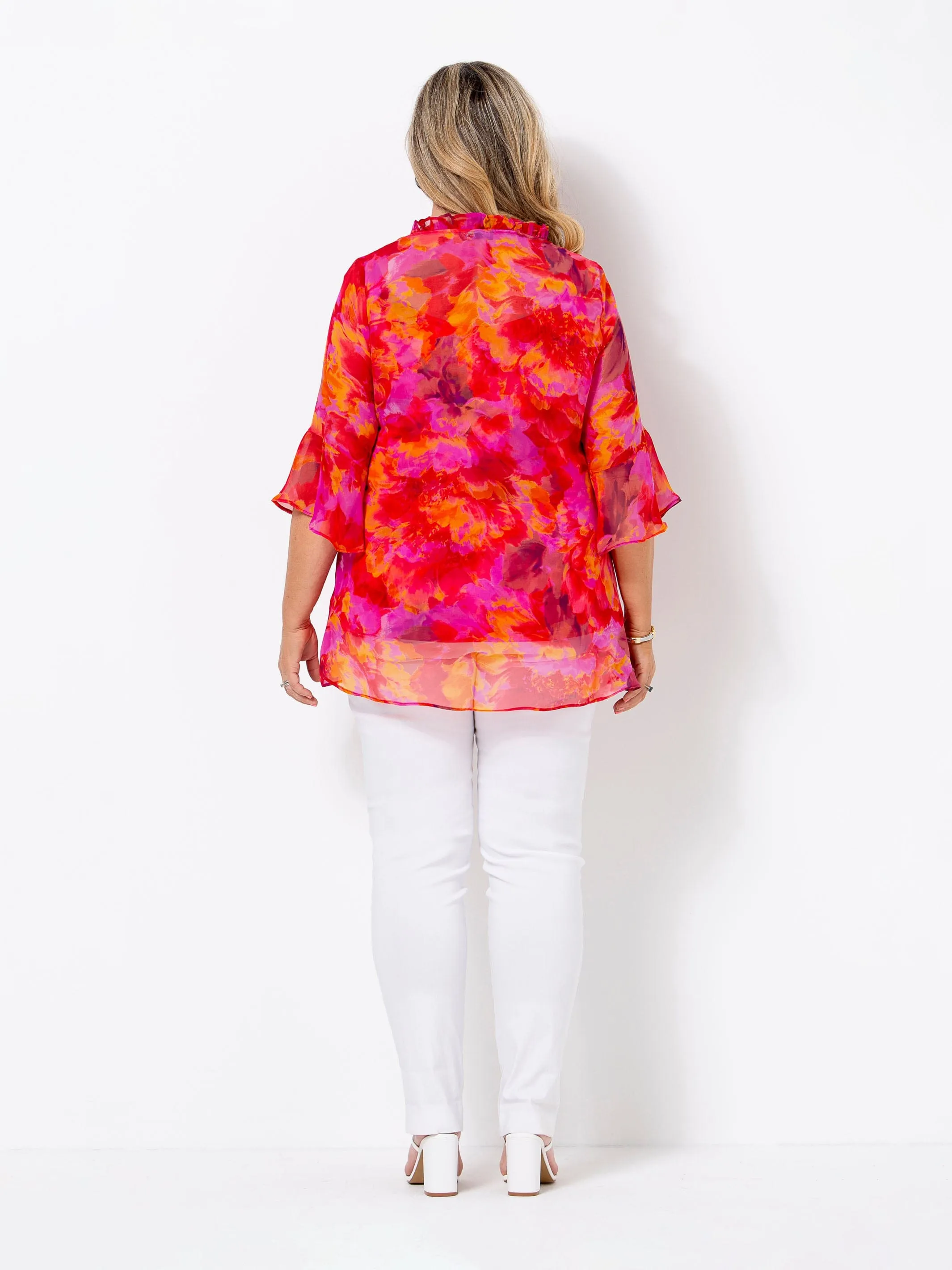 Sunburst Chiffon Top and Cami