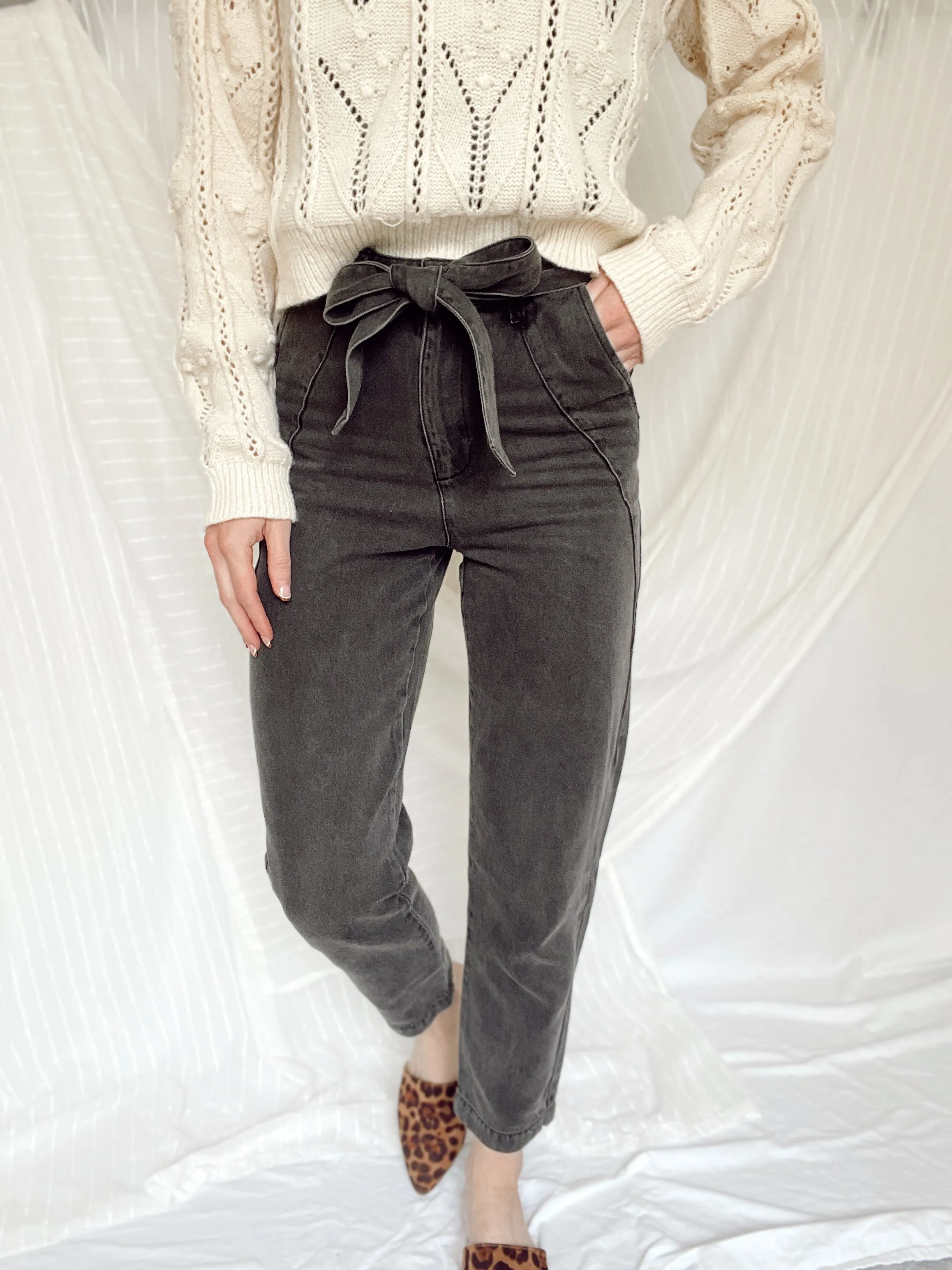 Tencel Tie Pants