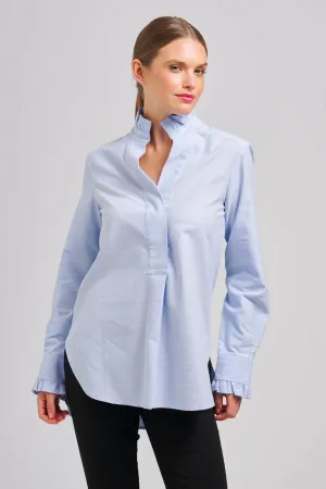 The Francesca Classic Oxford Frill Collar & Cuff Shirt