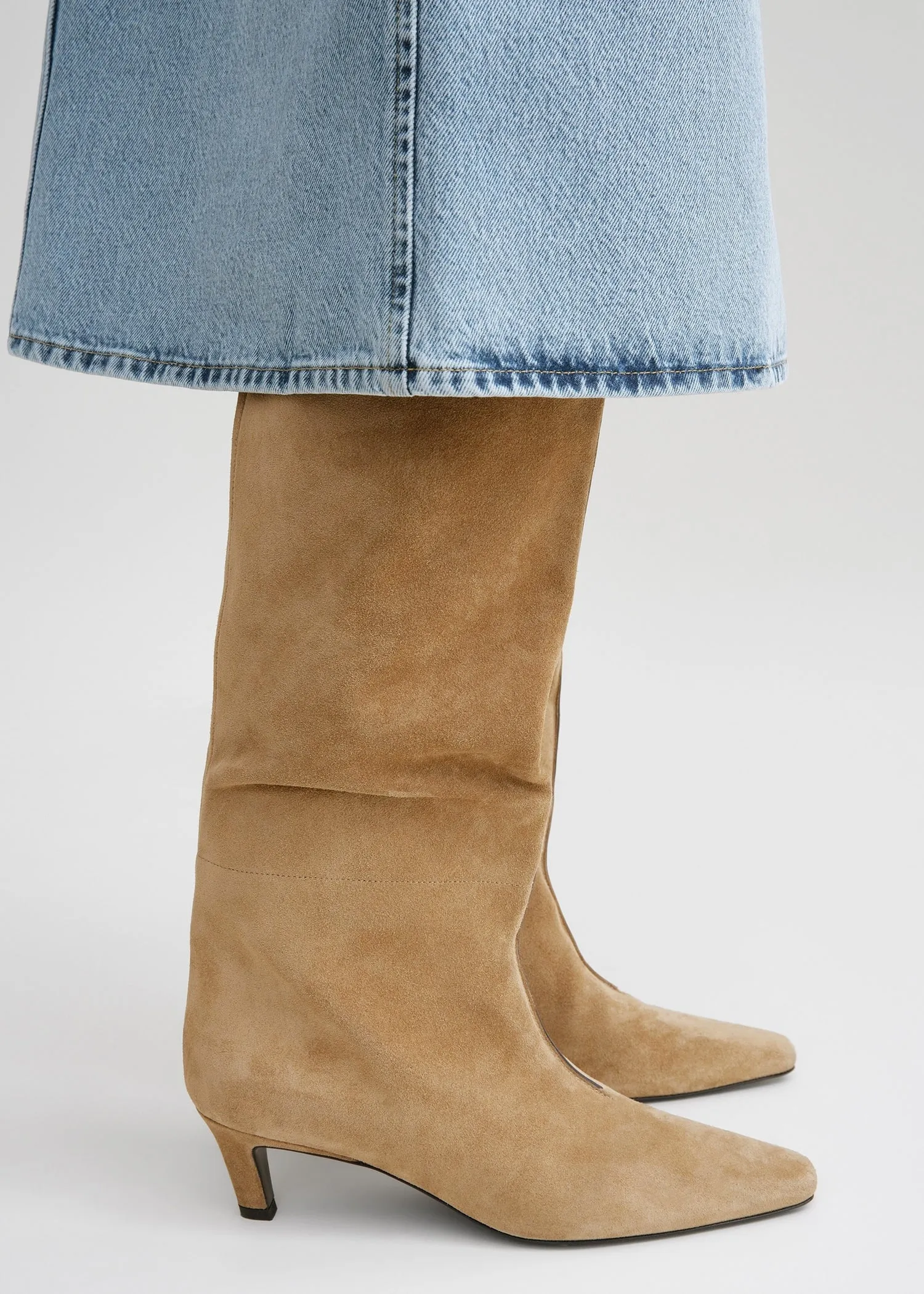 The Wide Shaft Boot caramel