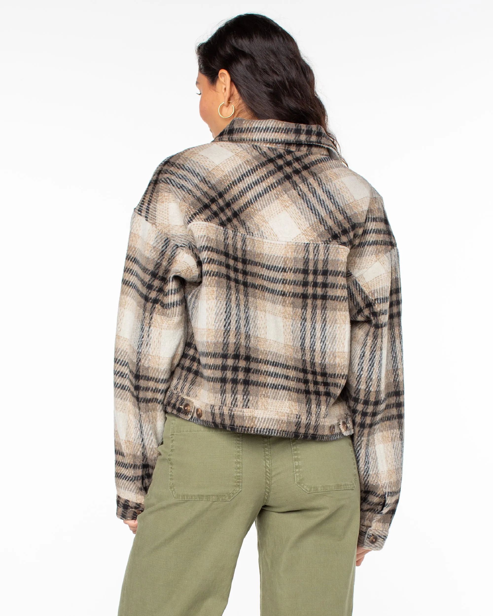 Township Plaid Jacket - Warm Taupe