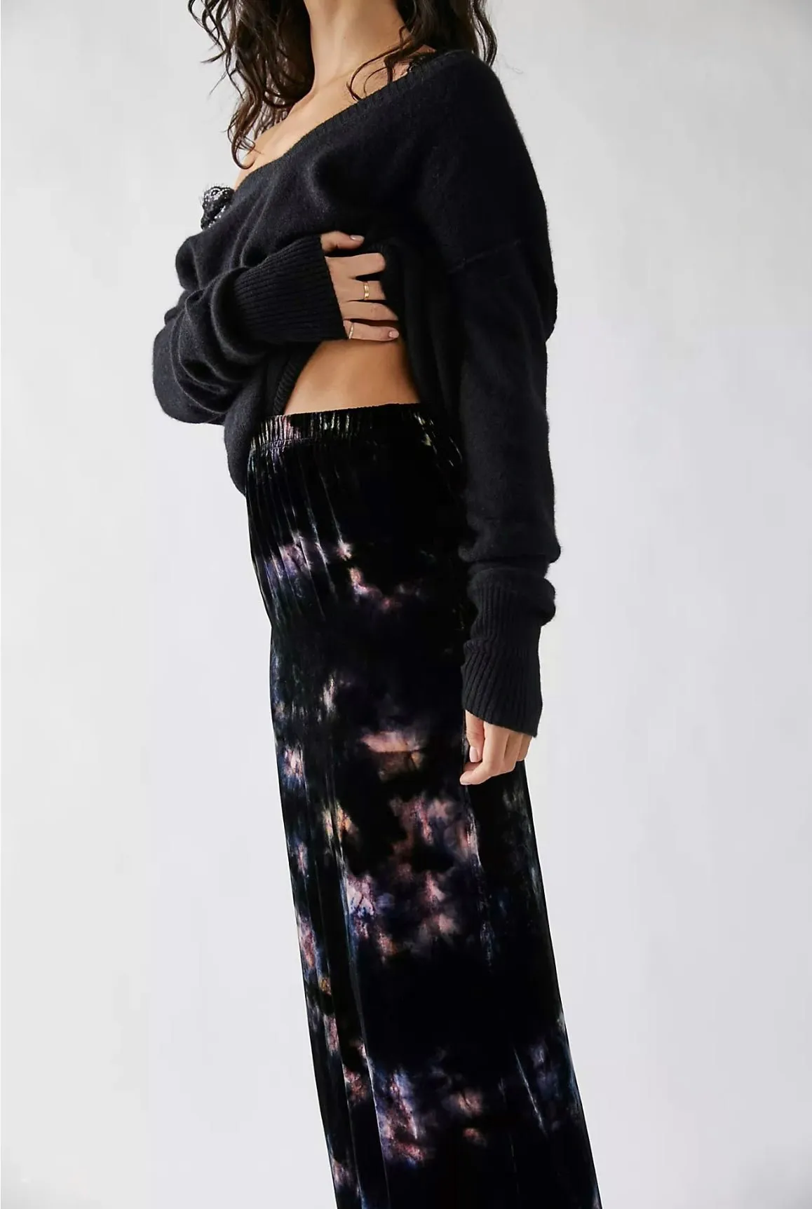 Velvet Maxi Skirt