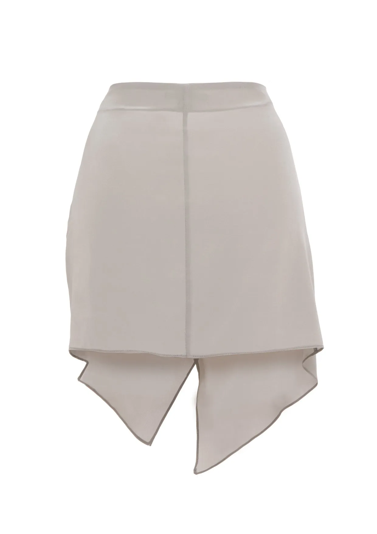 Willow Asymmetric Cut-Out Silk Mini Skirt