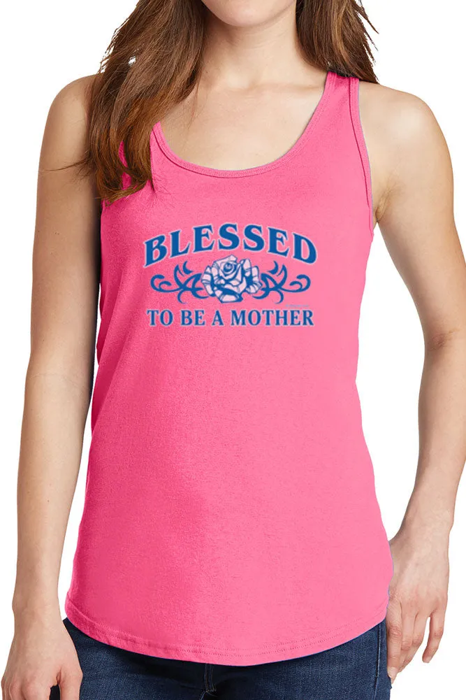 Women's Blessed to Be A Mother Core Cotton Tank Tops -XS~4XL