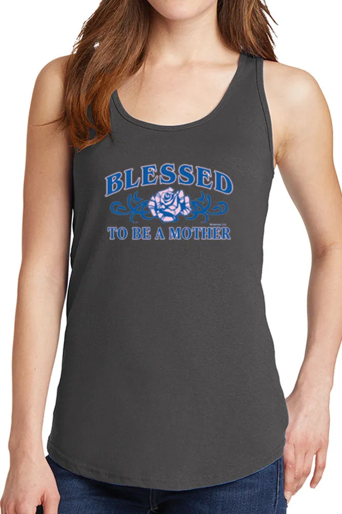 Women's Blessed to Be A Mother Core Cotton Tank Tops -XS~4XL