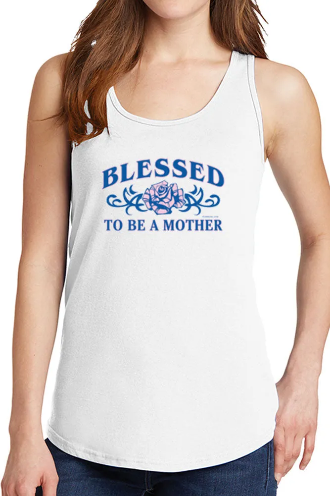 Women's Blessed to Be A Mother Core Cotton Tank Tops -XS~4XL