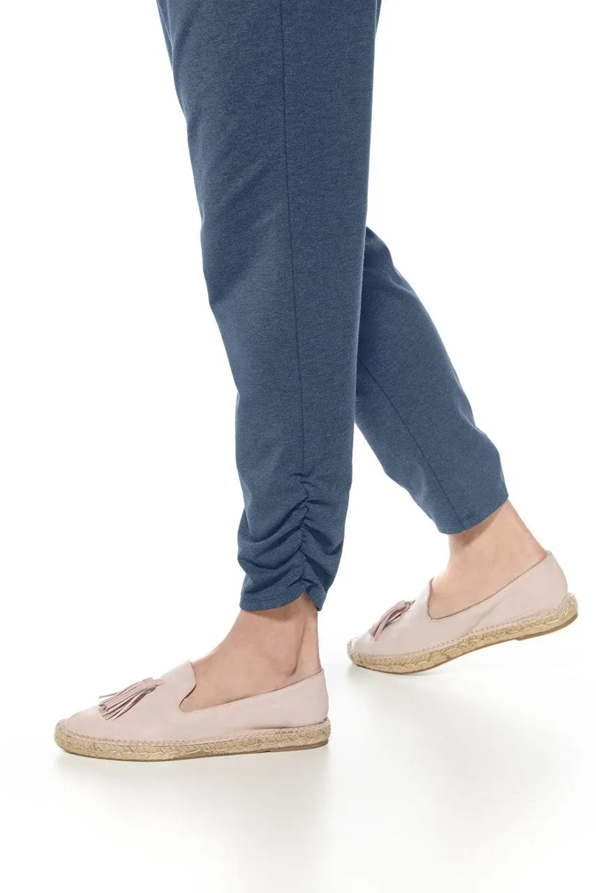 Women's Cafe Ruche Pants  |  Denim Blue Heather