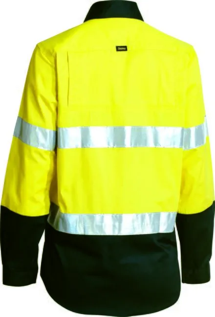 Women's Taped Two Tone Hi Vis Cool Long Sleeve - BL6896