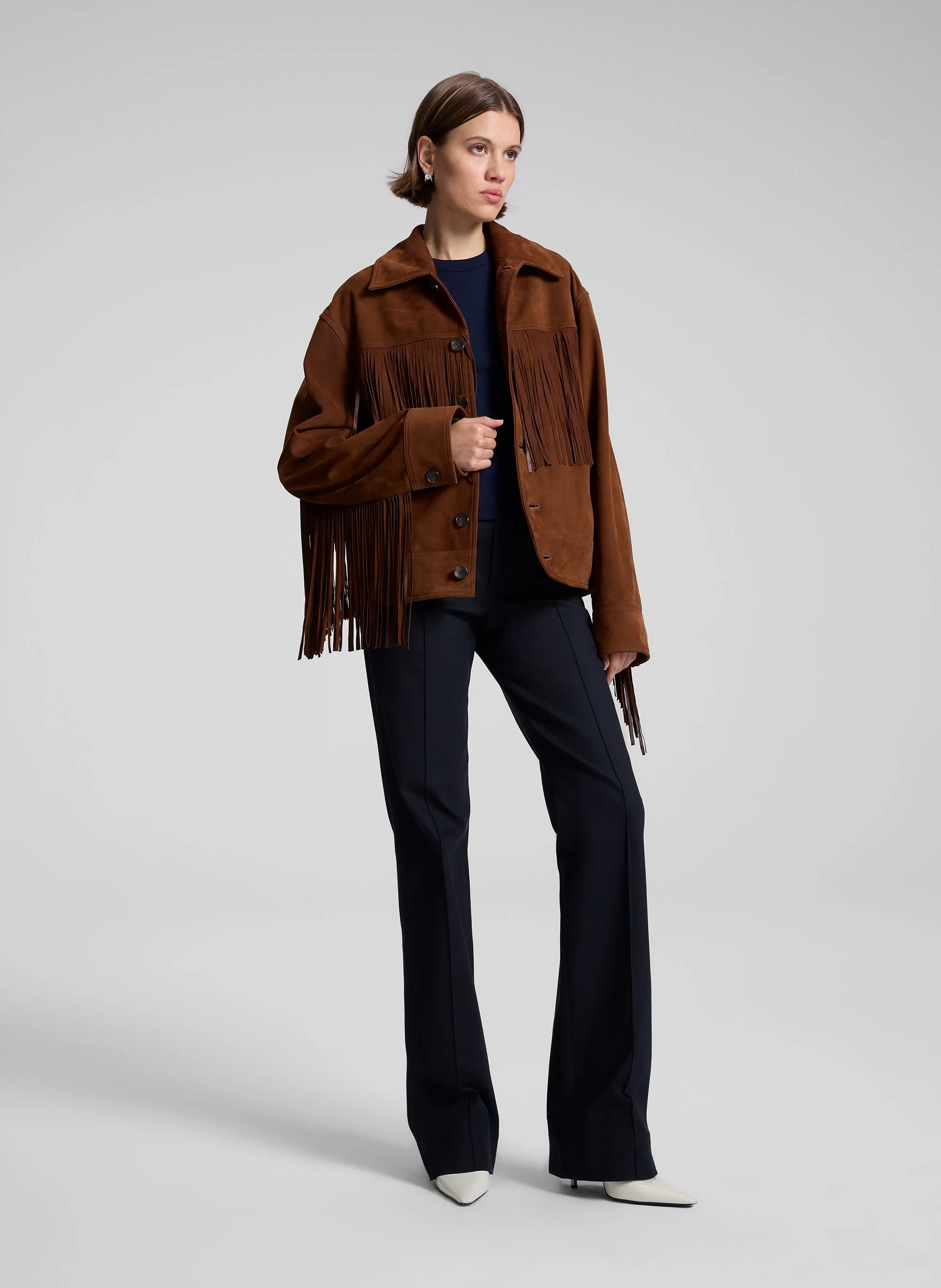 Wren Suede Fringe Jacket